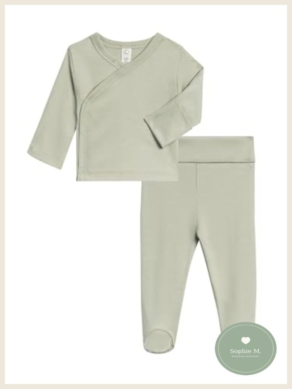 Newborn Organic Cotton Side Snap Top & Pant Set